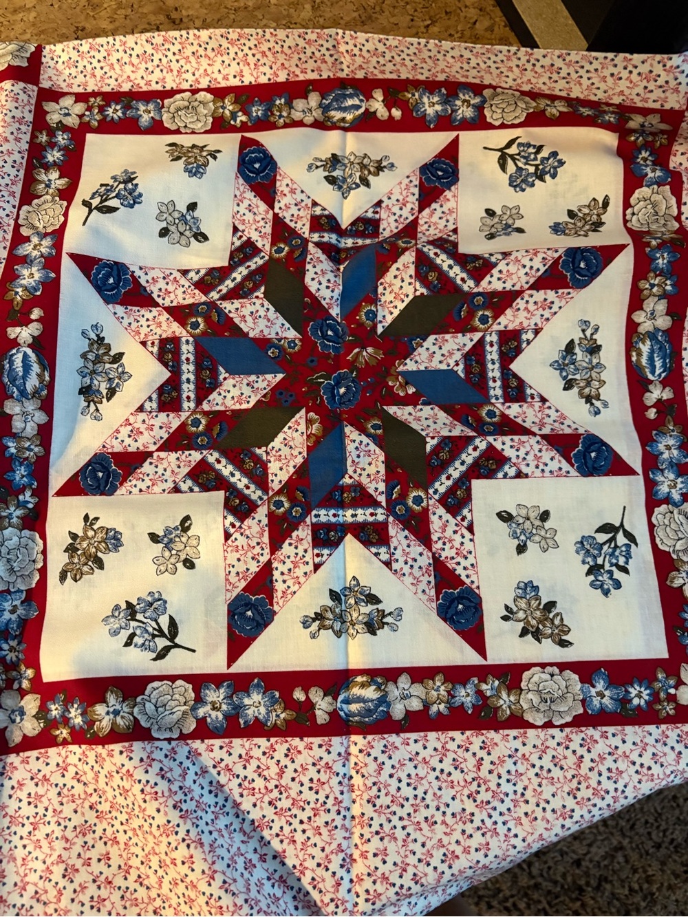 Star Patchwork fabric  in Red, Blue, and White 2 yards
